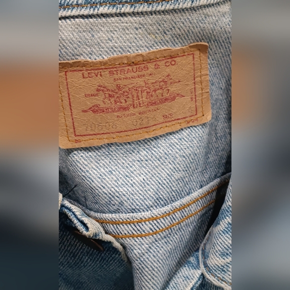 Levi’s Cowboy Denim Jean Jacket 70506 214 Texas Rodeo Festuval Light Wash Sz 44 - Picture 6 of 14